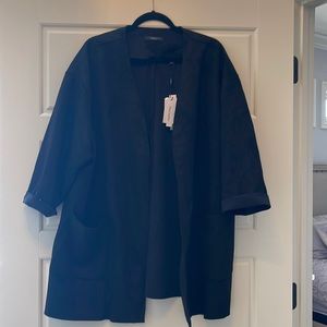 NWT T Tahari Woman Faux Leather Topper